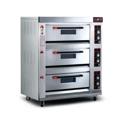 Bread Mchine3 Deck 6 Trays Gas Baking Oven