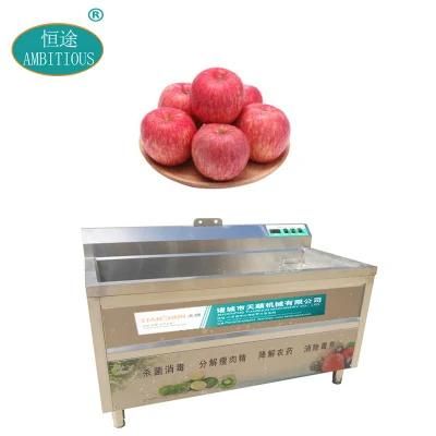 Industrial Cleaner Air Bubble Fruits Washing Machine Fruit Apple Washer