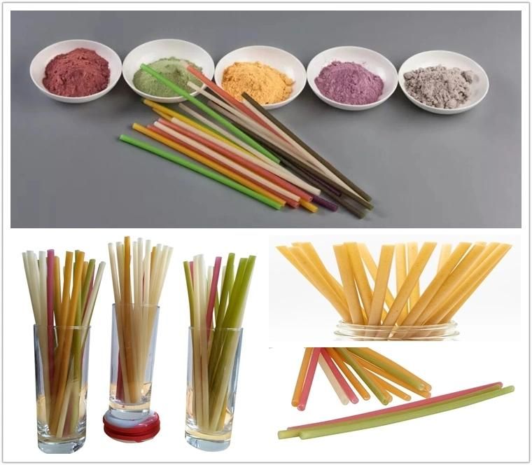 Edible Rice Straw Making Machine Rice Pasta Straw Extruder Equipment