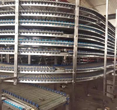 Bread Cake Biscuit System Spiral Cooling Conveyor