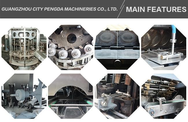 1.5kw Waffle Cone Production Line / Ice Cream Cone Baking Machine with Double Layered Panel Door
