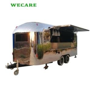 Mirror Stainless Steel Food Trailer for Sale