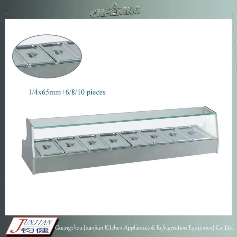 Stainless Steel Warming Food Showcase, Hot Food Warmer Showcase (TZR1200)