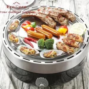 Large Size Outdoor Charcoal BBQ Grill 304 Stainless Steel Family Easy Disassembly ...