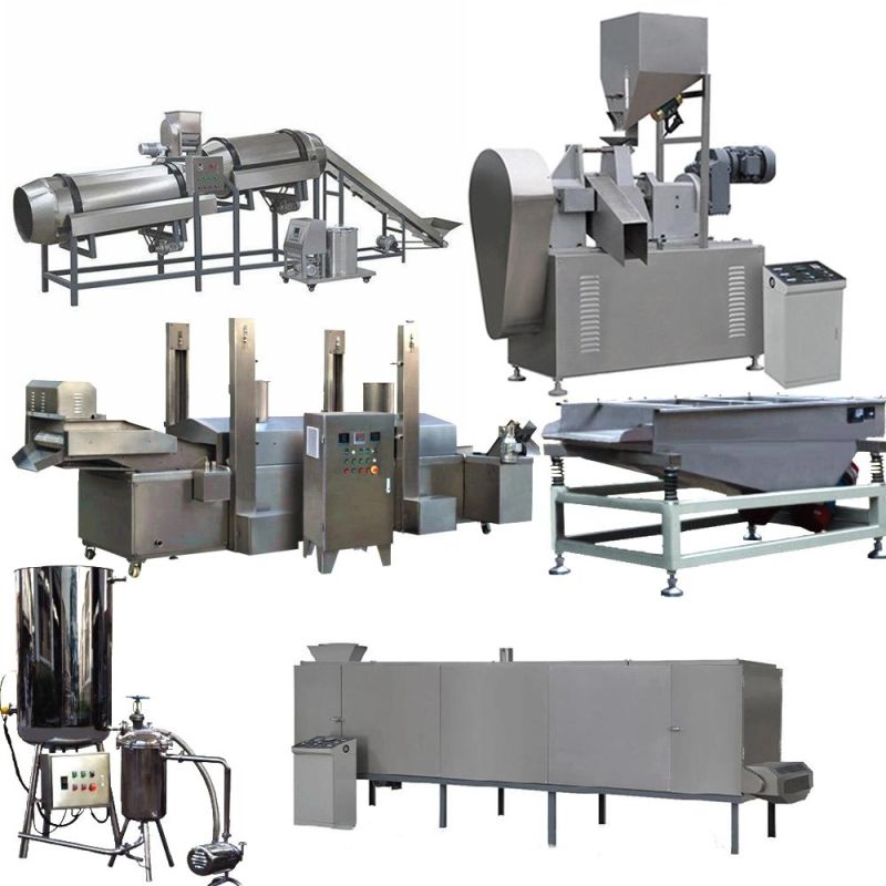 Best Selling Automatic Crispy Fried Raw Kurkure Production Line
