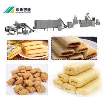 Top Quality Double Screw Extrusion Roasted Breakfast Cereal Fruit Loops Ring Corn Flex ...