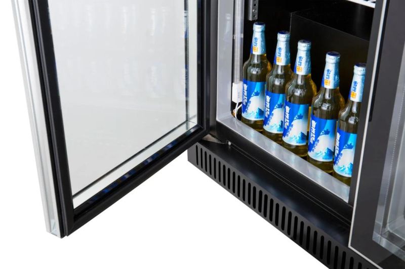 High Quality Beverage Cooler Supermarket Commercial Beer Freezer Three Doors Refrigerator