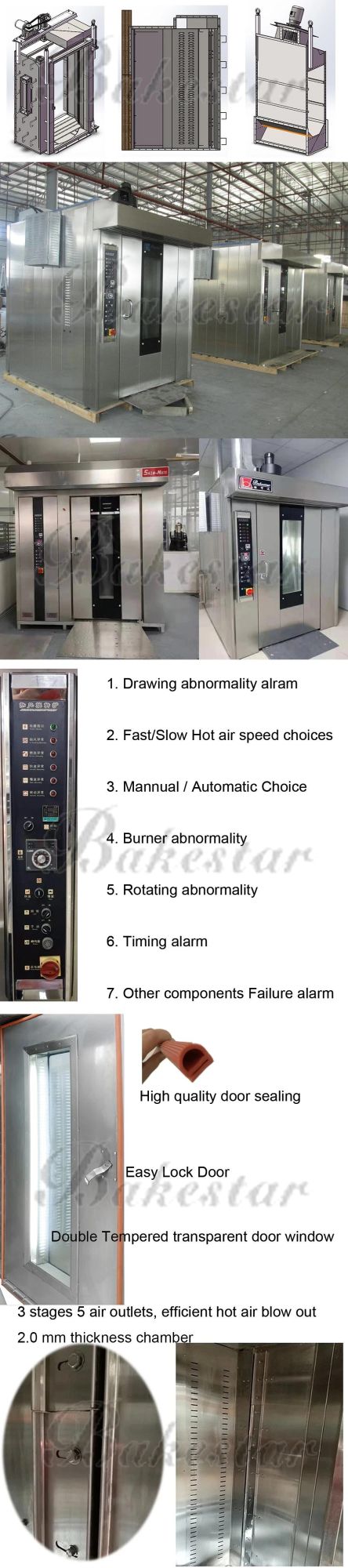 Cheap Rotary Convection Oven, Guangzhou Factory Rotary Baking Oven Prices
