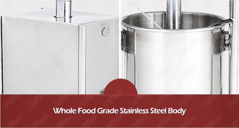 Ys5l Manual Vertical Sausage Stuffer Stainless Steel Sausage Ham Food Filling Stuffing Machine for Commercial