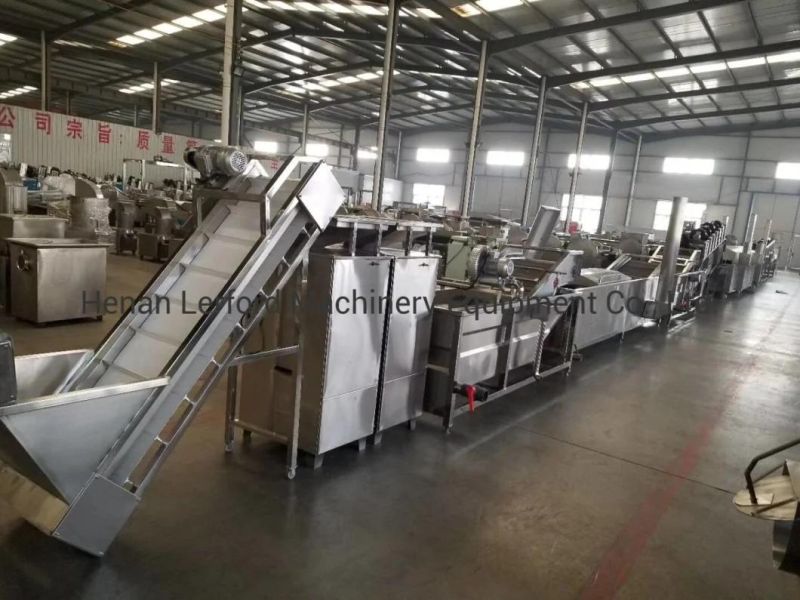 150kg Potato French Fries Making Machine Weave Potato Chips Production Line