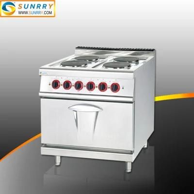 4 Hot Plate Electric Cooking Range with 4-Burner and Oven