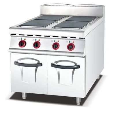 Electric 4-Plate Range with Round Plate