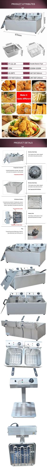 Wholesale Stainless Steel Fryer Machine French Frie Frying Machine Electric Deep Fryer Mini Donut Fryer Machine Doughnut Fryer Machine for Sale