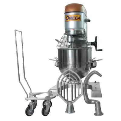 Commercial Stainless Steel 80L Electric Pastry Mixer with Trolley