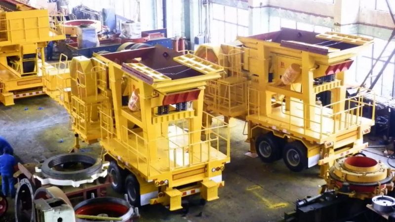 High Quality Mobile Stone Jaw/Cone Crusher Portable Rock Crusher Plant with ISO