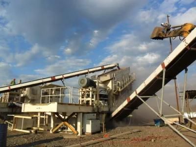 Tire Styled Type Counterattack Mobile Jaw Crusher Crushing Station Plant