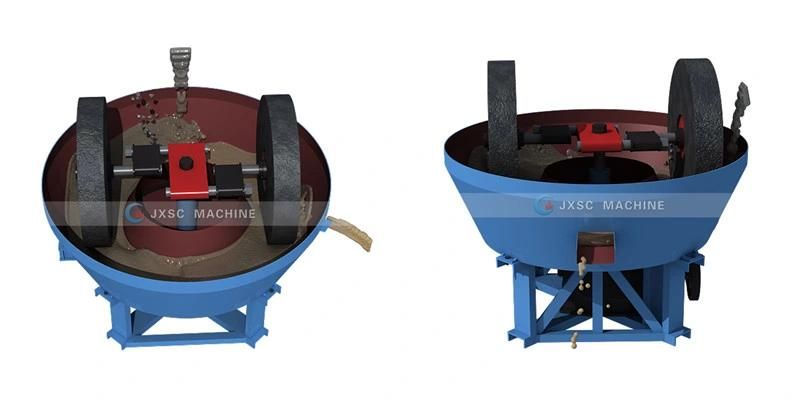 China Manufacturer Jxsc Gold Grinding Machine Pan Mill