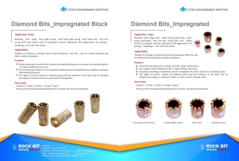Diamond Bit (Surface set or Impregnated)