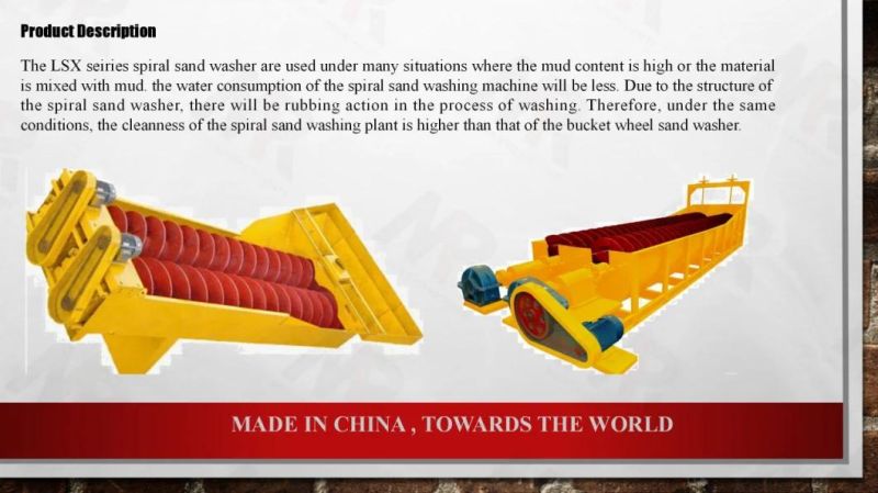 Good Quality Lsx/2lsx Series Screw Sand Washer/Spiral Sand Washer Used for Sand Washing & Mining Ore Washing