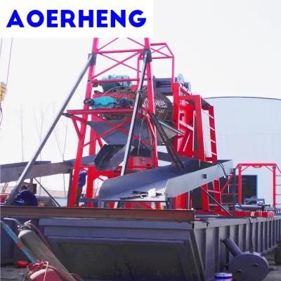 Small Size River Gold and Diamond Mining Dredger for Lake
