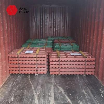 Jaw Crusher Spare Parts PE250X400 Casting Movable Fixed Jaw Plate Tooth