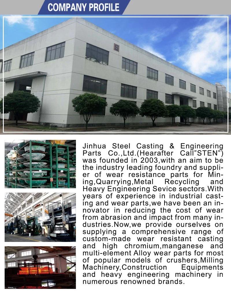 High Chromium Wear Liner Spare Parts for Tower Grinding Mill Machine