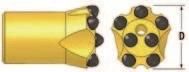 Mining Engineering Hard Rock Drill Taper Button Bits