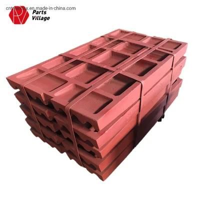 Shanbao PE 400*600 PE500*750 PE600*900 Jaw Crusher Spare Parts Fixed Swing Jaw Plate
