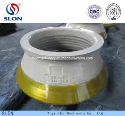 Sandvik Telsmith Cone Crusher Spare Wear Parts Bowl Liner Mantle and Concave