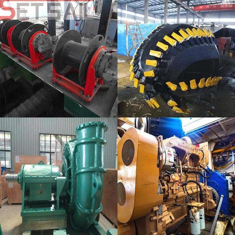 Diesel Engine Power Cutter Suction Sand Dredger with Hydraulic System