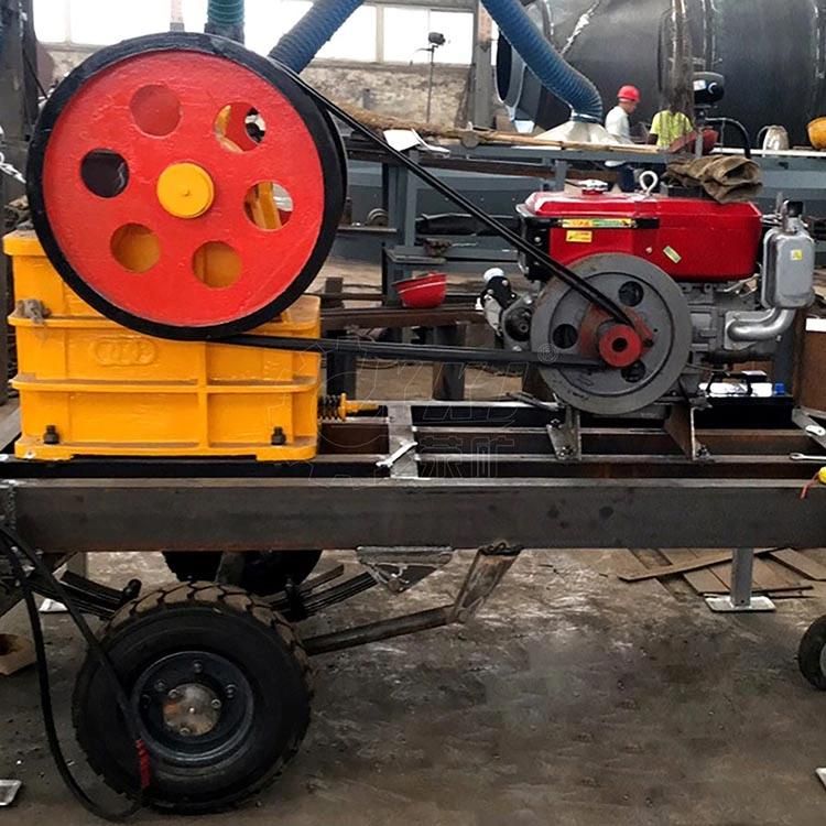 Stone Rock Mobile Small Diesel Engine Jaw Crusher Machine