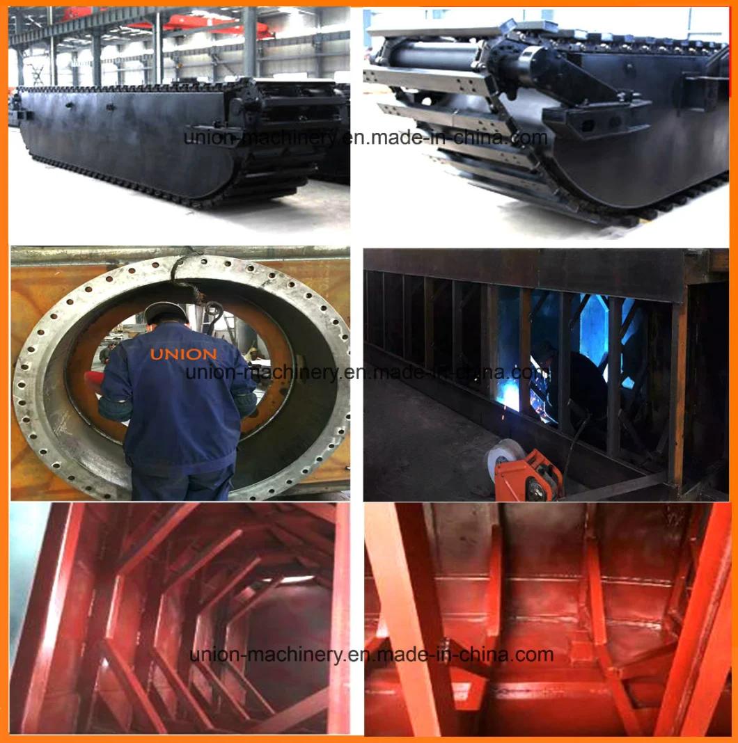 Good Price for Doosan Dh215-7 Amphibious Excavator with Undercarriage Pontoon