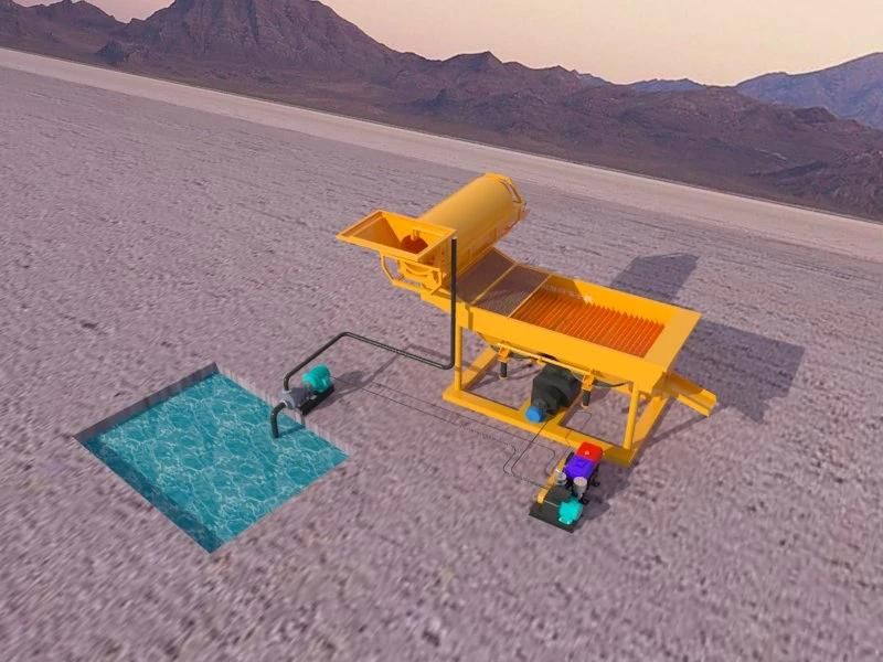 Keda 10-20tons Gold Trommel for Diamond Mining