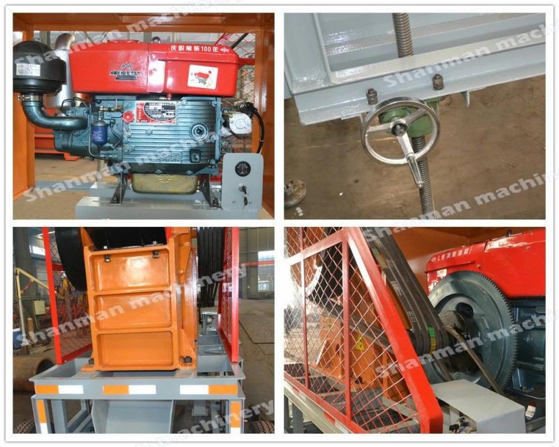 8-35tph Stones Crusher Super Jaw Crusher Mini Diesel Mobile
