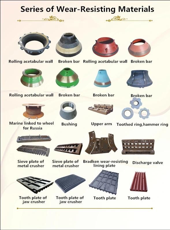 Mining Mill Accessory Lining Plate/Mining Equipment/Spare Parts/Tool