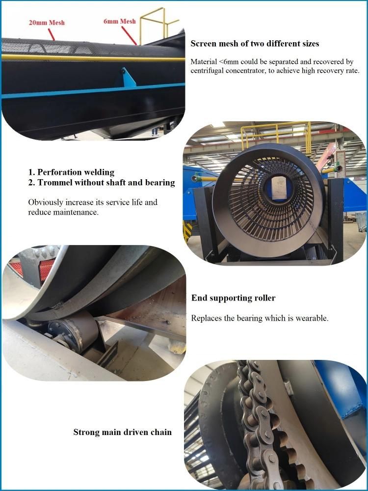 Trommel Screen and Centrifuge Gold Wash Plant Manufacturer