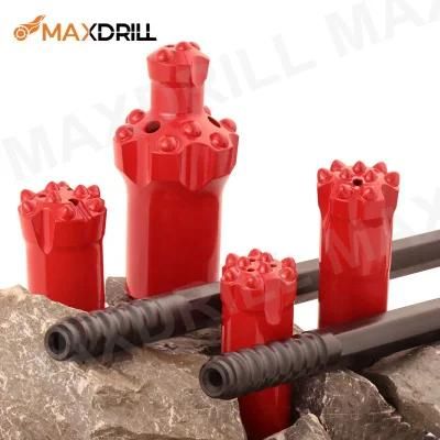 High Performance 32mm, 34mm, 36mm, 38mm - 7 / 11 / 12 Degree Tapered Rock Drill Button Bit ...