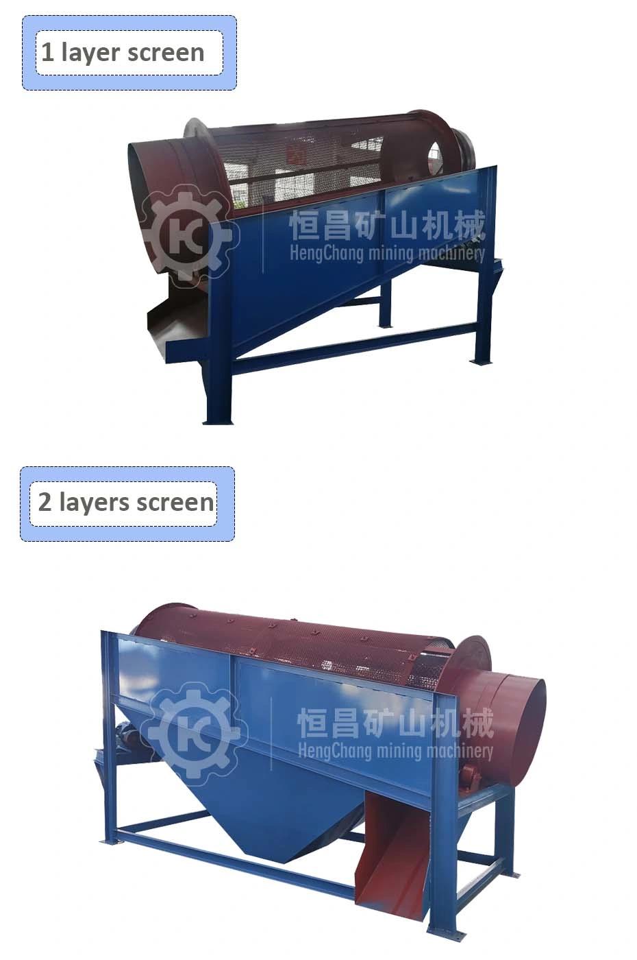 Gold Mining Equipment Alluvial Gold Processing Plants Gold Wash Plant with Trommel Screen and Sluice Box