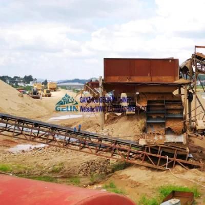 100tph Alluvial Deposit Purity Silica Sand Wash Plant