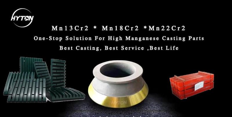 High Manganese Steel Mantle Liner Bowl Liner Gp300 Cone Crusher Parts