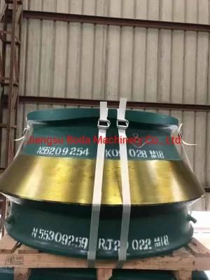 HP400 Nordberg Cone Crusher Manganese Steel Wear Parts Mante Concave
