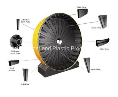 Ball Mill Rubber Lining Mill Rubber Liner Parts Industrial Ball Mill / Rubber Ball Mill ...