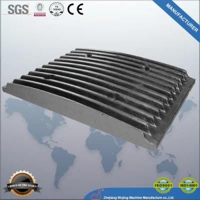 Jaw Crusher Parts Steel Plate Jaw Plate Sandvik Symons