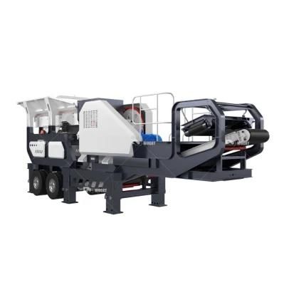 High Crushing Ratio Portable Jaw Crusher Plant