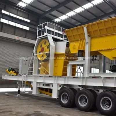 Mobile 5-400t/H Gypsum Rock Stone Jaw Crusher