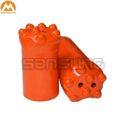 Tungsten Carbide Tipped Taper Drill Button Bit 30-45mm