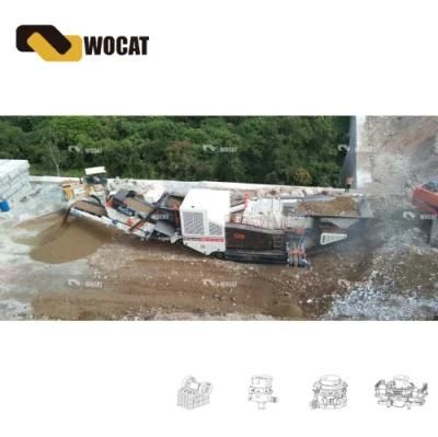 Mobile Portable Crawler Tracked Stone Rock Impact Crusher (SL15L)