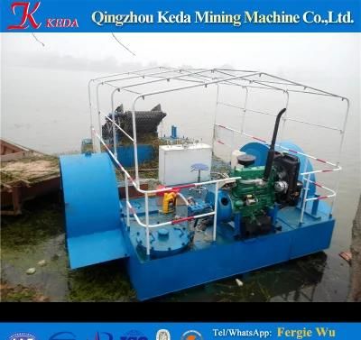 Water Hyacinth Cutting and Cleaning Boat