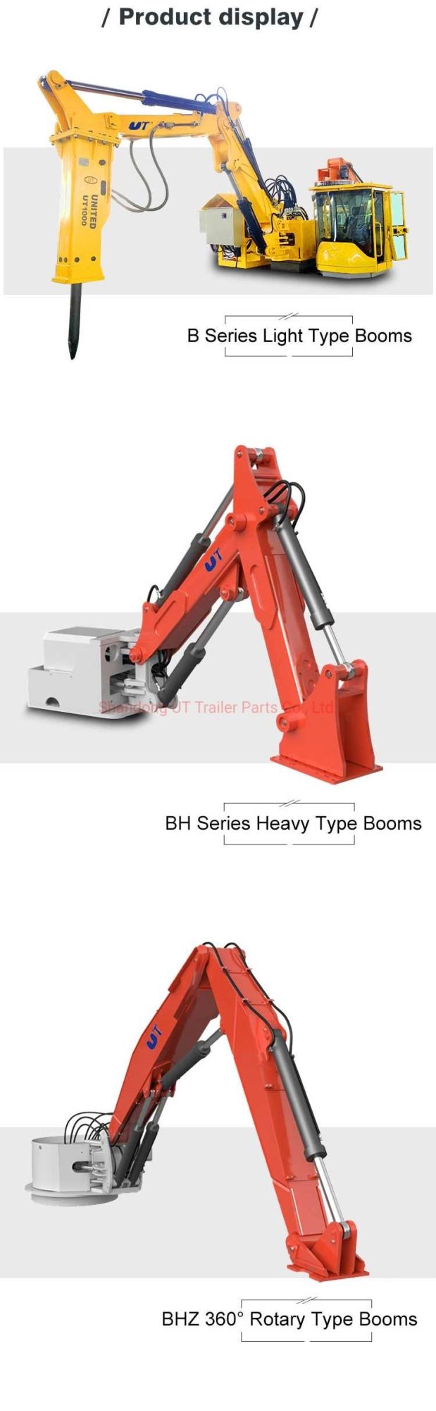Hydraulic Rock Breaker Boom System Pedestal Boom Breaker System