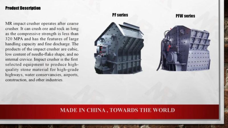 Mining Machine The Most Hot-Sale Limestone Dolomite Basalt Hydraulic Pfw Impact Crusher